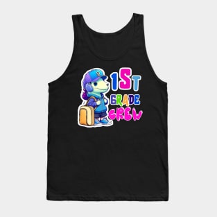 First grade Dog Crew Back to School Tank Top